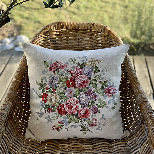 Tapestry pillowcase FLOWER BOUQUET