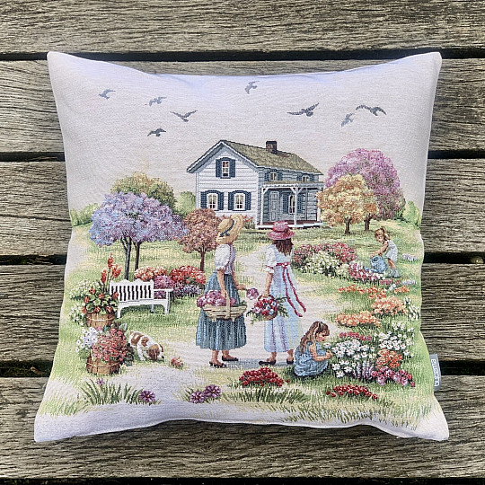 Tapestry cushion cover GARDEN OF PARADISE