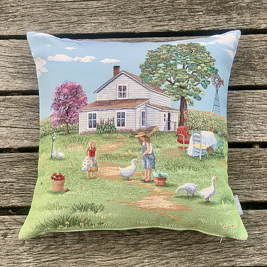 Tapestry cushion cover COUNTRYSIDE