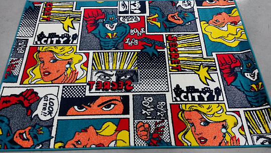 Design carpet KOMIKS