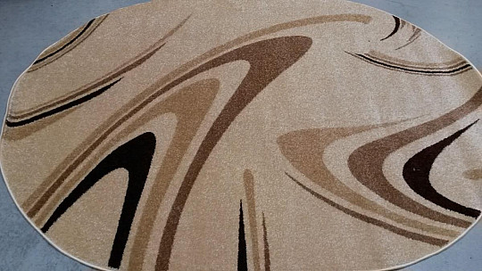 Oval carpet COFFEE cream