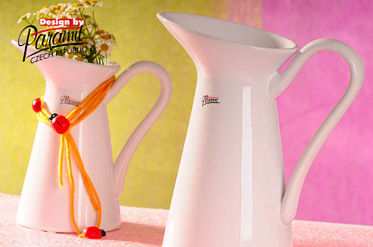 White porcelain jug