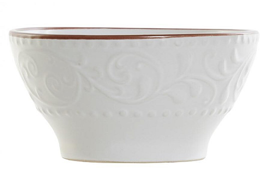 Bowl WHITE RELIEF 14.7x7.7cm white
