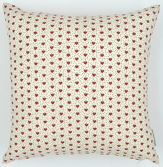 Decorative coating Mini little cream heart, red heart