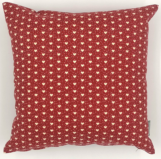 Decorative coating Mini little red heart, cream heart