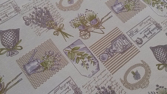 Tapestry tablecloth, LAVANDER shawl