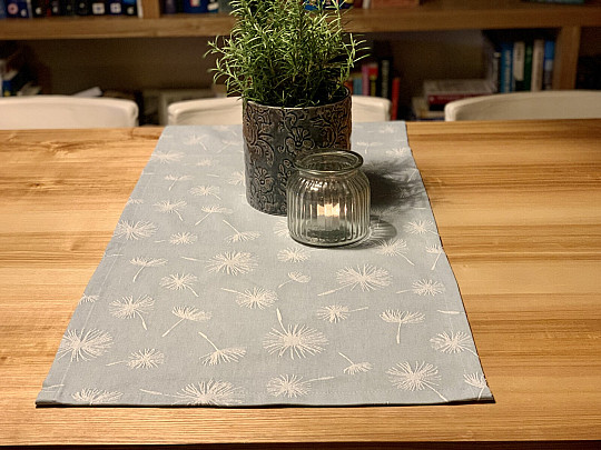 Tablecloth and shawl DANDELION st. turquoise