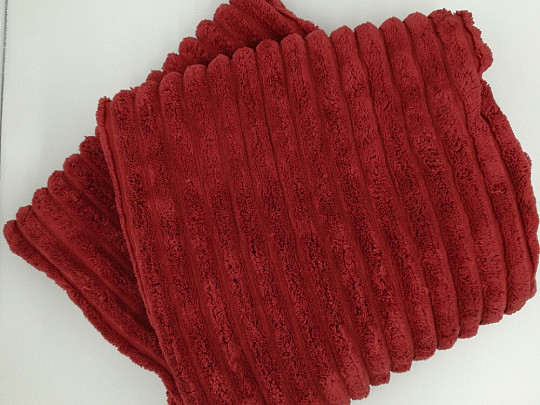 blanket Lamb corduroy RED 150x200
