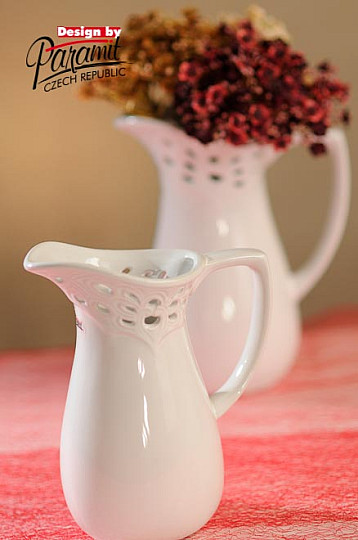 Vase LACE JUG white