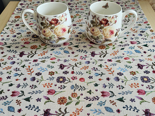 Tapestry tablecloth and scarf GARDEN