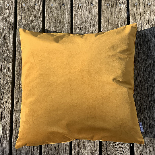 RIVIERA MUSTARD velvet cover