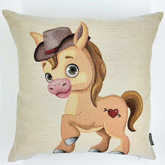Tapestry pillowcase HORSE