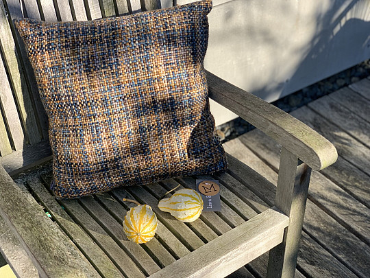 Luxury decorative pillow YARA BLUE