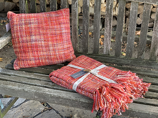 Luxury decorative pillow YARA RED red