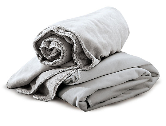 Microfiber blanket IRISETTE SILVER