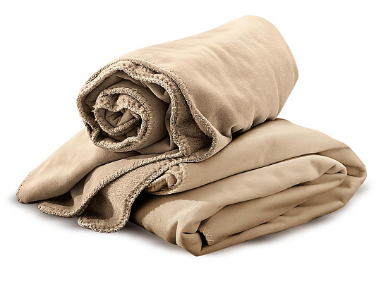 Microfiber blanket IRISETTE CAMEL