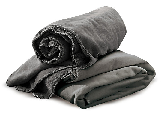 Microfiber blanket IRISETTE GRAFIT