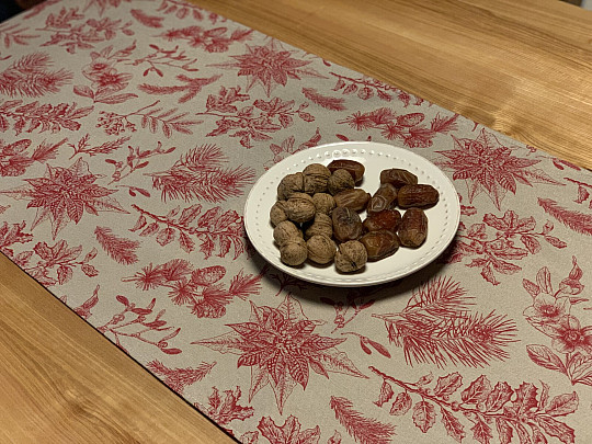 Christmas scarf CESMÍNA BORDEAUX