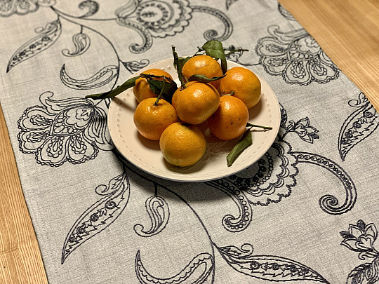 AGENDA embroidered scarf