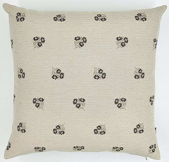 Decorative covering ALPINE FLOWERS jacquard BEIGE