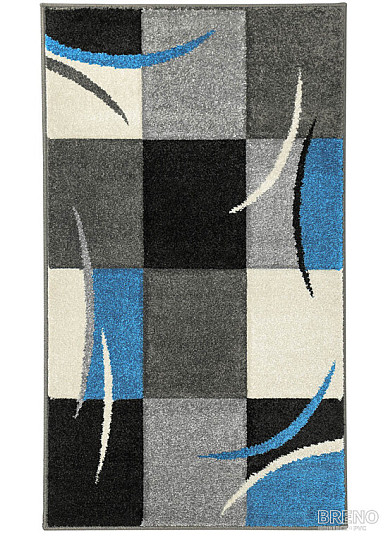 Piece carpet PORTLAND blue-black