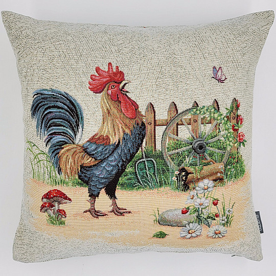 Tapestry pillowcase ROCK BY THE FENCE