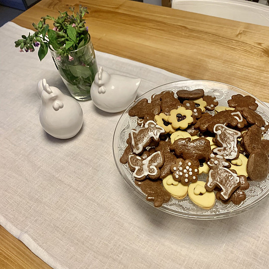 Linen tablecloth VERONA white