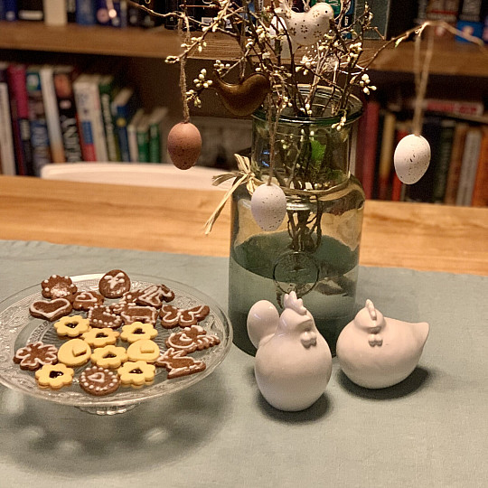 Linen tablecloth VERONA gray-green