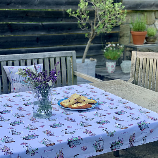 WHITE PROVENCE tablecloth