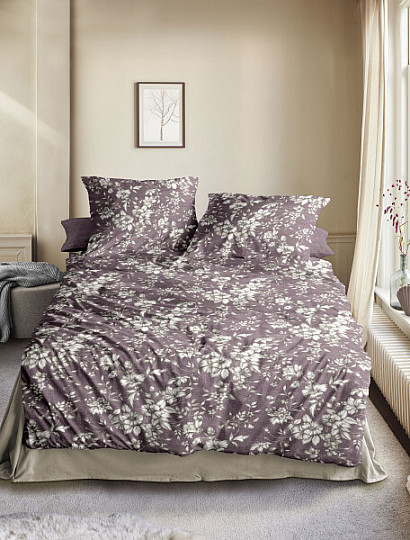 IRISETTE luxury flannel bedding ZOBEL 8558-70 bordeaux