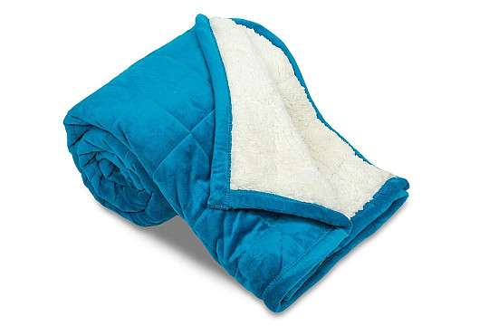 Microfiber blanket EXTRA SOFT sheep stitch TURQUOISE
