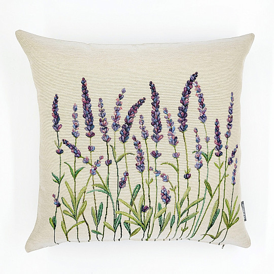 Tapestry cushion cover LAVENDER STEMS
