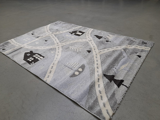 Children's carpet HAPPY 310 silver