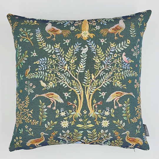 Tapestry pillowcase WILLIAM MORRIS green - full-surface