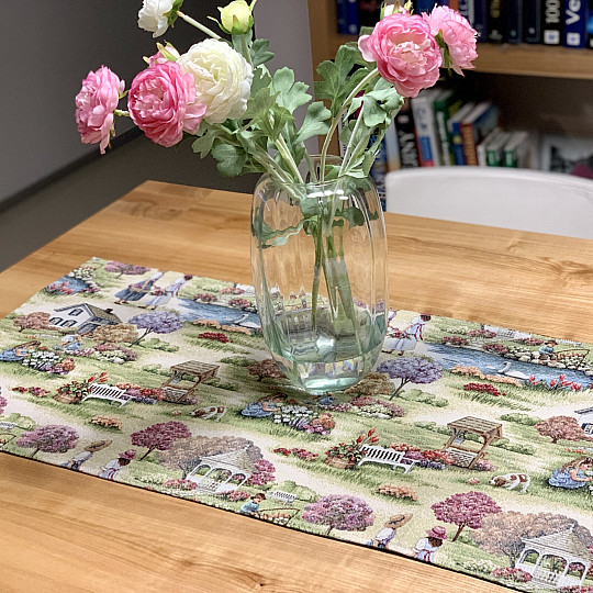 Tapestry tablecloth and scarf GARDEN OF EARTH II