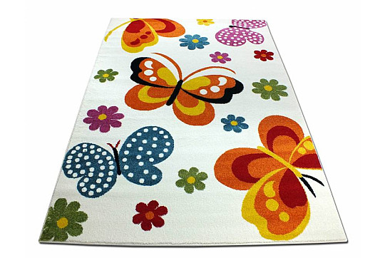 children´s carpet MONDO NEW Butterfly white