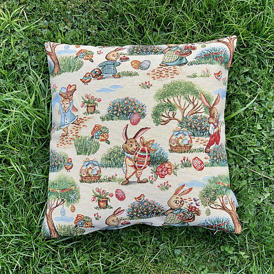 Easter tapestry cover BUNNY IN THE PARK