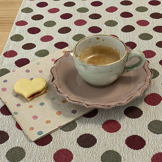 Tapestry tablecloth and scarf POLKA DOT