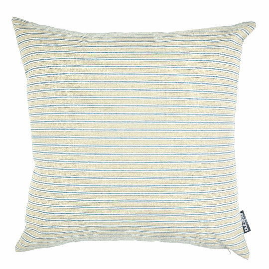 Decorative pillowcase IRIS STRIPES BLUE