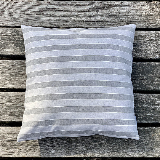Decorative pillowcase TREBOL STRIPES GREY