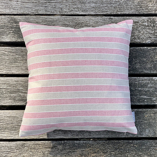 Decorative pillowcase TREBOL PINK STRIPES