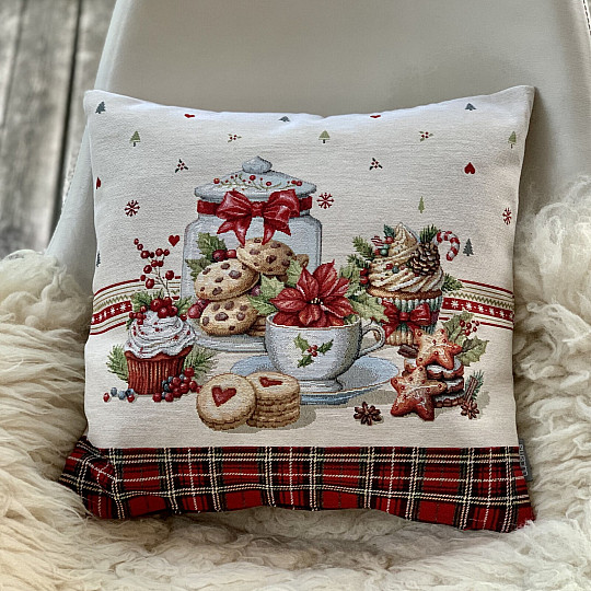 Christmas tapestry cover CHRISTMAS CANDY