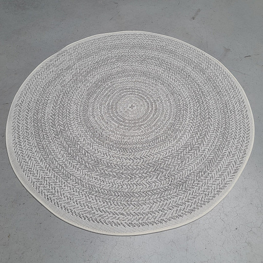 Outdoor rug STAR rosette gray