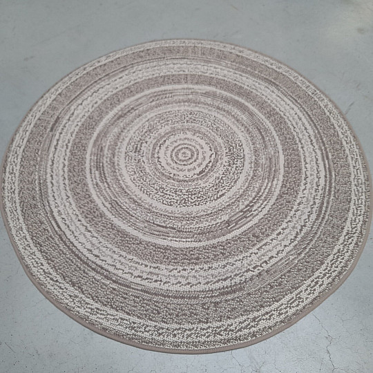 Outdoor rug STAR rosette gray-brown