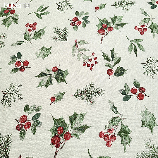 Luxurious decorative fabric HOLLY GREEN