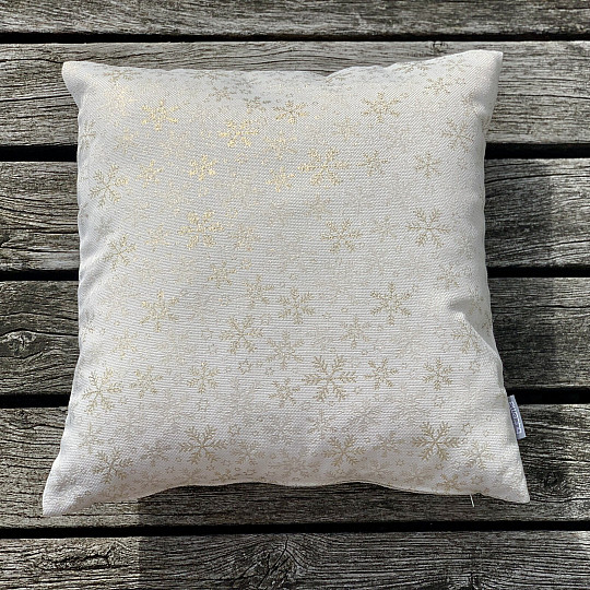 Christmas decorative cover GOLDEN FLAKES