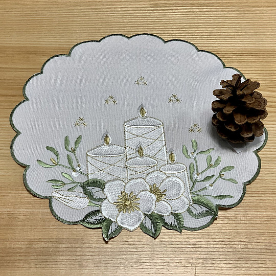 Placemat WHITE CANDLES