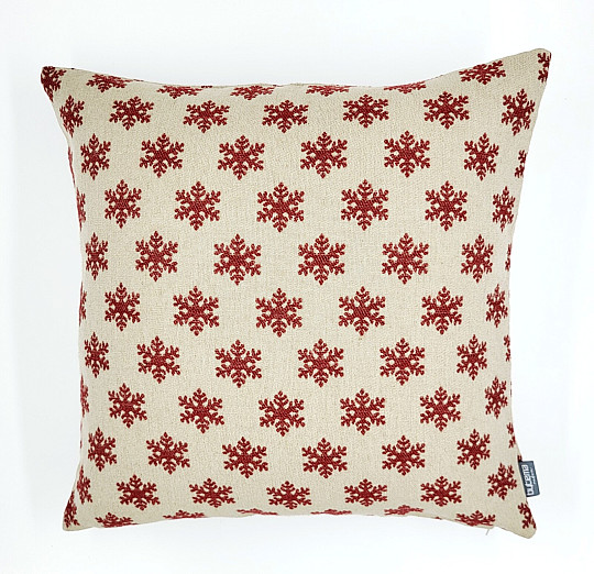Luxurious decorative cover FLAKES RED B