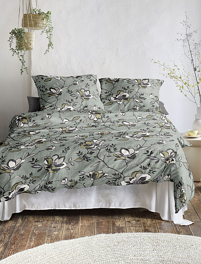 Luxury flannel bedding IRISETTE KOALA 8616-30 GREEN