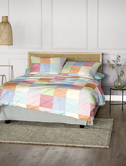 Luxury flannel bedding IRISETTE KOALA 8506-90 MULTI CHECK